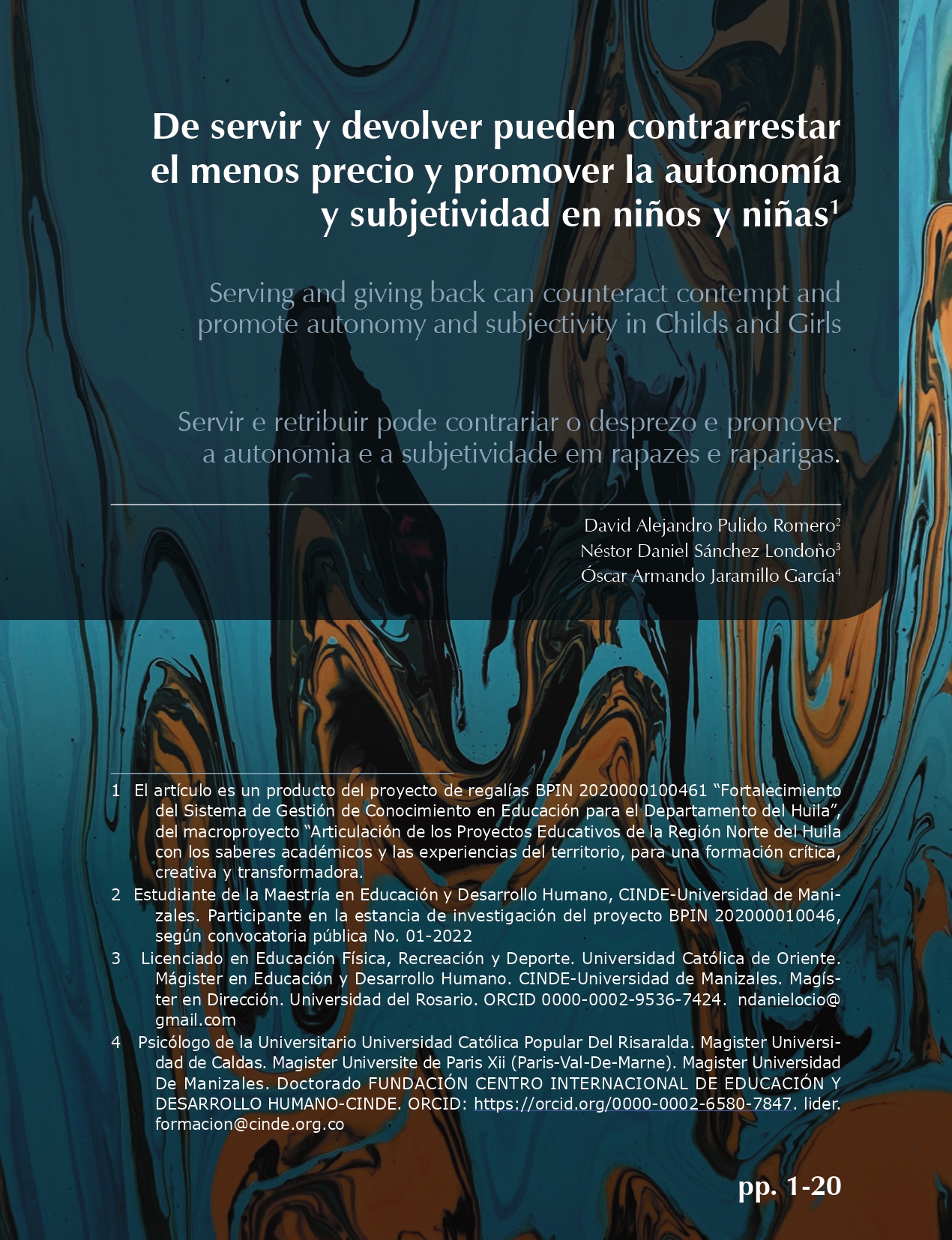 Este artículo tiene como objetivo reflexionar las prácticas de menosprecio en contextos educativos y sus implicaciones en el desarrollo de la autonomía y subjetividad en niños y niñas.